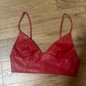 Forever 21 Cropped Leather Tank